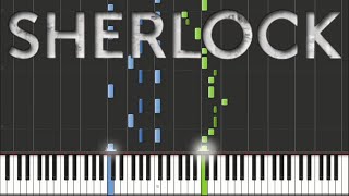 Sherlock BBC  Main Theme  Piano Tutorial [upl. by Favien]