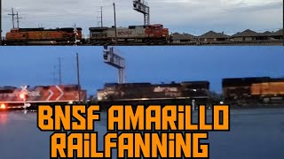 Railfanning BNSF trains live from Amarillo TX 12224 [upl. by Wagoner]