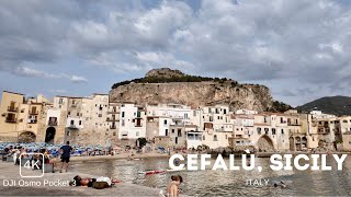 Cefalù Sicily Walking Tour 4K  DJI Osmo Pocket 3 Walking Tour 4K HDR [upl. by Nosac]