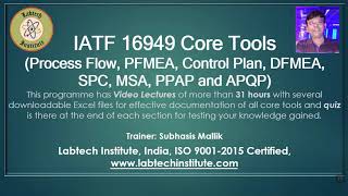 IATF 16949 CORE TOOLS  OVERVIEW APQP DFMEA PFMEA CONTROL PLAN SPC MSA PPAP [upl. by Ellenahc355]