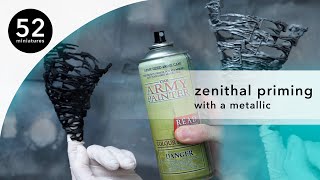 Zenithal priming with a metallic  then painting with transparent paints [upl. by Warfore]