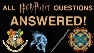 Pottermore Quizzes All Harry Potter Questions  ANSWERED [upl. by Trstram]