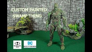 MCFARLANE TOYS CUSTOM PAINTED SWAMP THING review [upl. by Meelas]