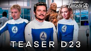 🚨 Quarteto Fantástico Marvel 2025  TRAILER D23 NOVO UNIFORME GALACTUS e FRANKLIN RICHARDS [upl. by Lhamaj]