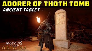 Adorer of Thoth Tomb  Ancient Tablet Location  Counterweight Puzzle Mechanism  AC Origins [upl. by Sproul]