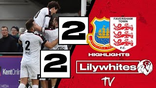 Highlights  Whitstable Town FC 2 Faversham Town 2 [upl. by Lilyan]