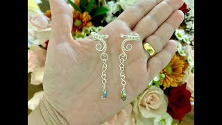 Ear Cuff Tutorial DIY Ear Cuff Making Jewelry Making Wire Wrapped Jewelry [upl. by Dieball]