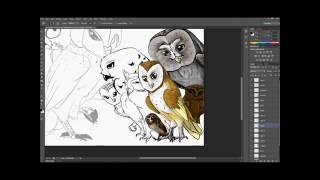 Speedpainting guardians of GaHoole part 1 [upl. by Yessydo]