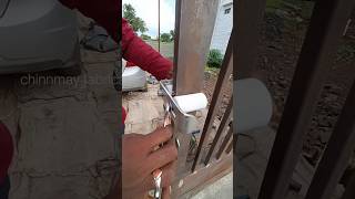 Sliding gate  nylon bearing bracket installation gate bearing gatedesign [upl. by Fesuoy]