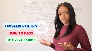 Unseen Poetry How To EASILY Get Full Marks In GCSE Literature Paper 2 Section C GCSE 2024 Exams [upl. by Anihs]