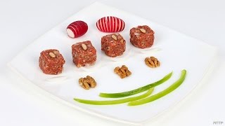 Cooking 003  Kibbeh Nayeh Cubes  English Dr ANTF [upl. by Erb686]