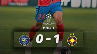 Maccabi Tel Aviv  FCSB 01 REZUMAT și Calificareee Baeten a dat lovitura [upl. by Iarised]