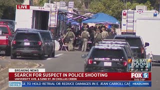 San Diego Police Officer Shot In Chollas Creek [upl. by Moreland]