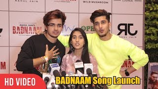 Bhavin Bhanushali Vishal Pandey and Sameeksha Sud at Adnan Shaikhs BADNAAM Song Launch FULL VIDEO [upl. by Nivel]