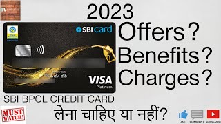 sbi bpcl credit card benefits in hindi  bpcl credit card  Sbi bpcl credit card  Charges [upl. by Dranik]