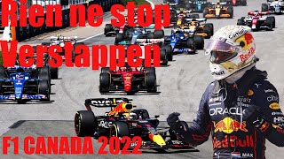 Résumé de la course Grand Prix du Canada F1 2022  Verstappen seul au monde Hamilton de retour [upl. by Dlared817]