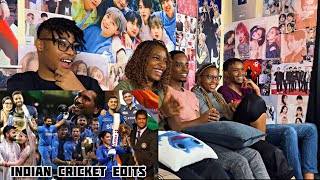 Africans React to Indian Cricket Edits Compilation for Africanreactss For the First time [upl. by Gussy]