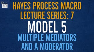 7 Hayes Process Macro Model 5  Multiple Mediators and a Moderator [upl. by Brodeur649]