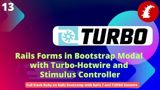 Rails forms in bootstrap modal with turbohotwire and stimulus controller [upl. by Jason]