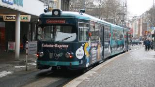 Tramway  Straßenbahn Köln  Cologne [upl. by Yraht185]