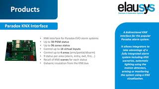 KNX gateway for PARADOX alarm systems [upl. by Sheng]