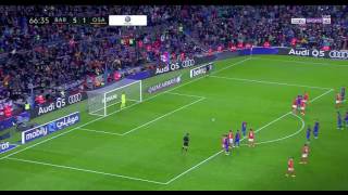 Mascherano 1st official goal for FC Barcelona on a Penalty [upl. by Embry]