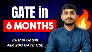 GATE CSE 2024 Topper shares Preparation Strategy  Kushal Ghosh  Got AIR 280 in Third Year [upl. by Isac]