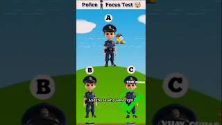 focus test for genius 🧠🤯  Kon Sa Asli Police 🚨 🚓 cartoon police focustest ytshorts [upl. by Dieter206]