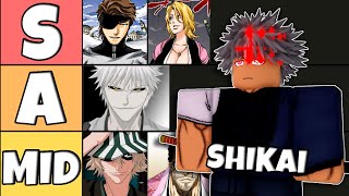 NEW Updated ShikaiBankai Tier List  Type Soul [upl. by Netniuq]