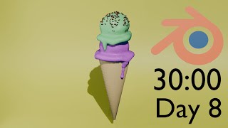 Speed modeling an icecream cone in Blender [upl. by Desirea120]