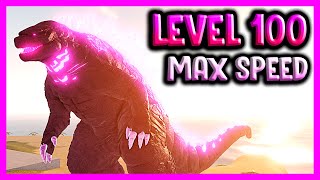 How Fast Is MAX GODZILLA 2021  Roblox Kaiju Universe [upl. by Jovi]