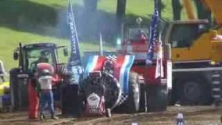 Tractor Pulling using a CurtissWright R3350 3700hp 18 cyl [upl. by Llireva]