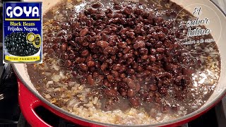 🔴Como Hacer unos Deliciosos Frijoles Negros de Lata👌¡Riquisimos [upl. by Nnyletak]