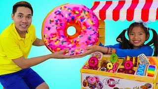 Wendy Pretend Play with Donut Bakery Shop Pretend Food Toys [upl. by Jamill]