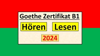 Goethe Zertifikat B1 Hören Lesen Modelltest mit Antworten am Ende  Vid  244 [upl. by Ezzo36]