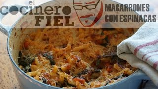 MACARRONES CON ESPINACAS Y GORGONZOLA [upl. by Derr416]