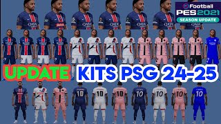 PES 2021 New Kits Pack Paris SaintGermain 20242025 [upl. by Akeber]