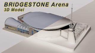 Bridgestone Arena Nashville USA 3D Model Exterior video preview [upl. by Laerol366]