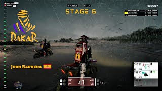 DAKAR STAGE 6 BIKES JOAN BARREDA COMPETITOR DIFFICULTY PC KEYBOARD GAMEPLAY [upl. by Eillil]