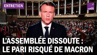 Dissolution de l’Assemblée nationale  le pari risqué de Macron avec lextrême droite [upl. by Ghiselin]