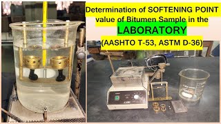 Softening point value of bitumen sample Part02 Lab Test HindiUrdu [upl. by Yssenhguahs]