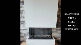 Spartherm ARTE 3 sided fireplace  Wood Fireplace Barrie [upl. by Alva]