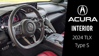 2024 Acura TLX Type S Interior  Detailed Walkthrough [upl. by Yellhsa]