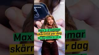 Rekommendationerna gäller skärmtid på fritiden tex med sociala medier spel och se på videoklipp [upl. by Verda304]