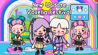 NEW UPDATE  Voxella Festival 😱🎉🌈 Toca Life Story  Toca Boca  Toca Life World [upl. by Eyeleen]