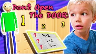 Dont Open the Wrong MYSTERY Door MEETS Baldis Basics in Real Life [upl. by Narud328]