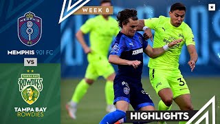 Memphis 901 FC vs Tampa Bay Rowdies  Game Highlights  04272022 [upl. by Madda934]