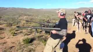 Shooting Two Barrett 50BMG Rifles [upl. by Nnairahs]