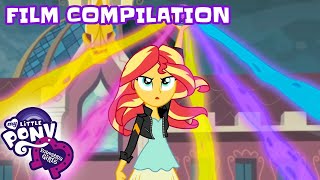 Equestria Girls  FULL FILMS Friendship Games amp Legend Of Everfree  My Little Pony MLPEG  2 HOURS [upl. by Aenaj]