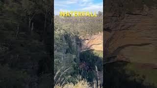 Katoomba water fall Australia nature beautifulweather [upl. by Airdnaz]